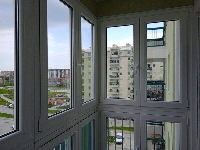Pvc prozori na terasi stana u Novom Sadu